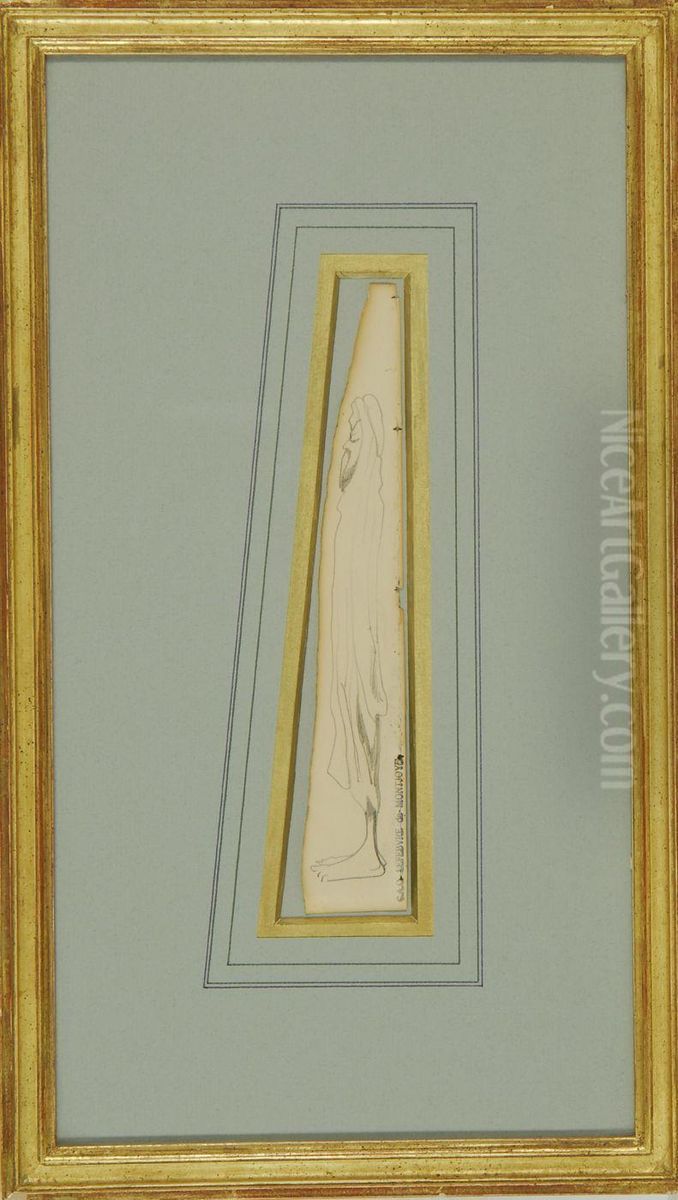 Caricature Of A North African Oil Painting by Charles Lefebvre De Montjoye