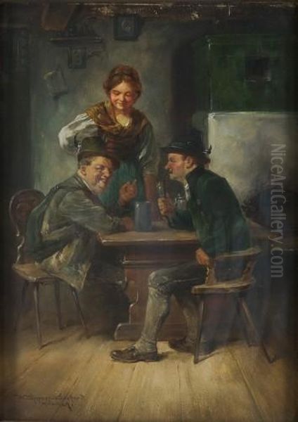 Jagerlatein Oil Painting by Wilhelm Lehmann-Leonhard
