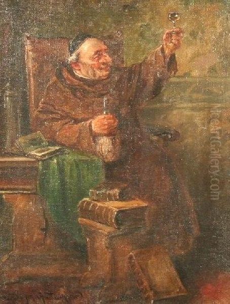 Der Gute Schluck Oil Painting by Wilhelm Lehmann-Leonhard