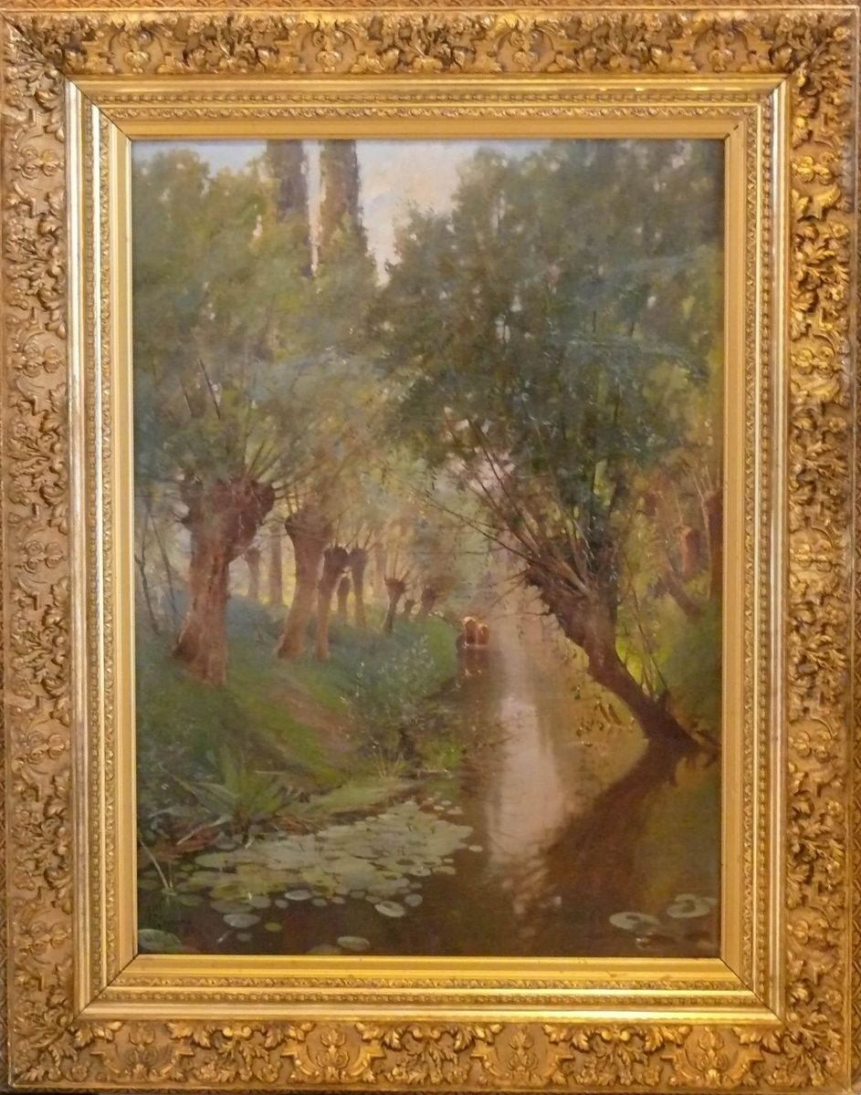 Vattenbryn Oil Painting by Adolphe Frederic Lejeune