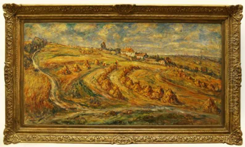 Losovska Pole - Olomouc Oil Painting by Jindrich Lenhart