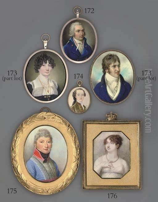 A Young Gentleman, In Gold-bordered Moss-coloured Coat, Lace Cravat, Hair En Queue Oil Painting by Peter Paul Lens