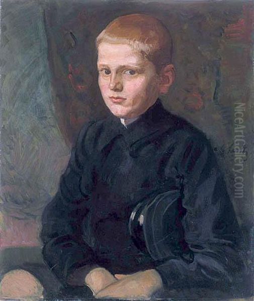 Portret Chlopca Oil Painting by Stanislas Lentz