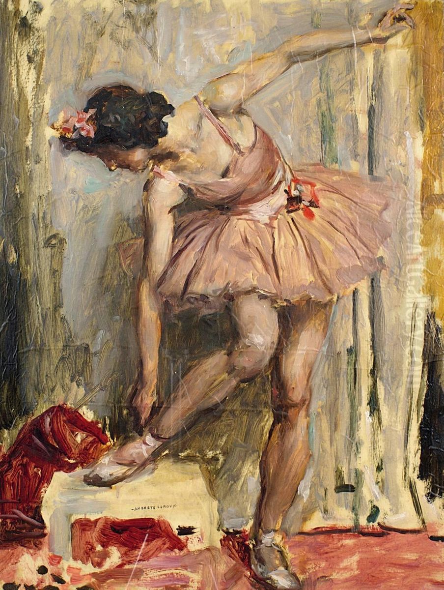 La Ballerine Oil Painting by Auguste Leroux