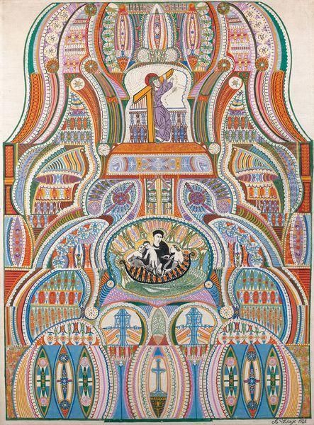 Composition Oil Painting by Augustin Lesage