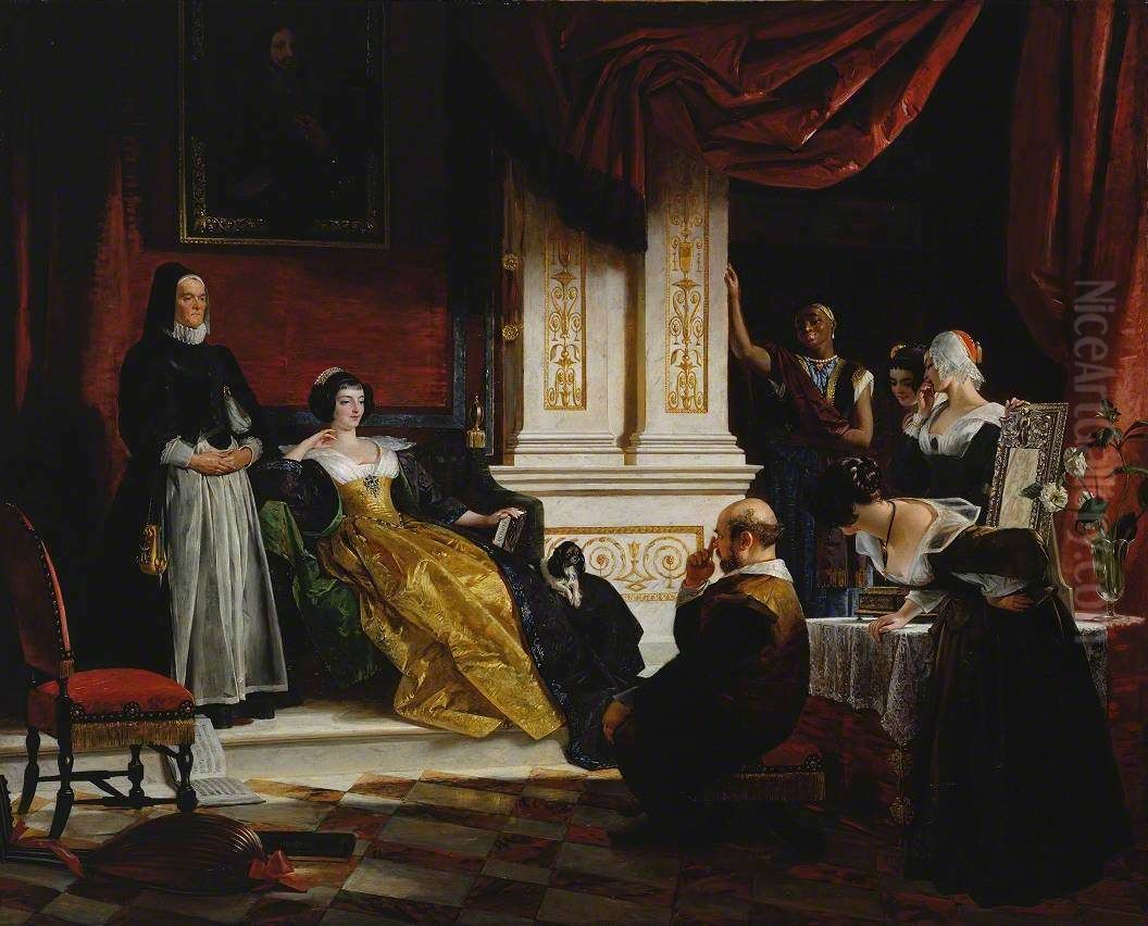 Sancho Panza In The Apartment Of The Duchess Oil Painting by Charles Robert Leslie