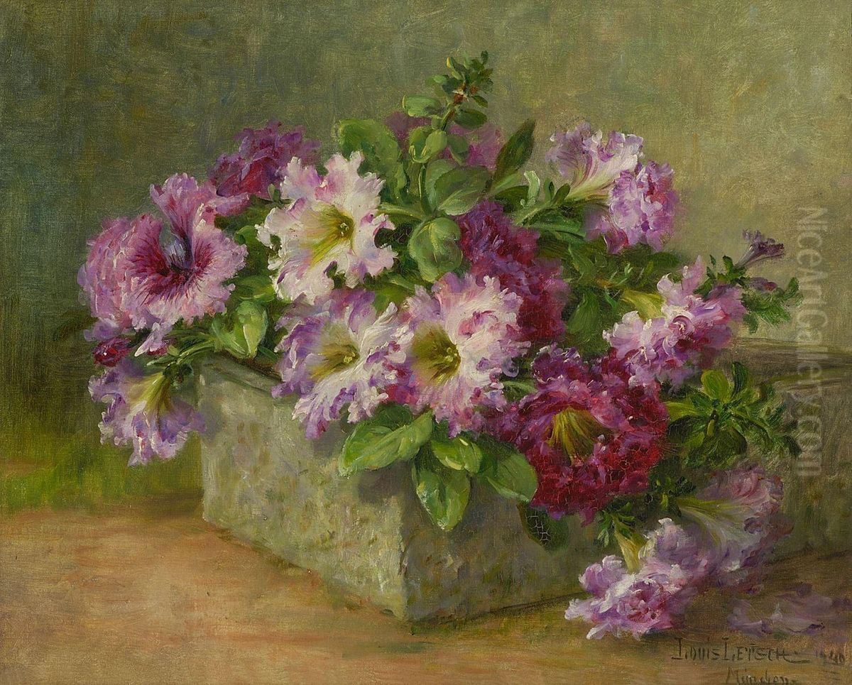 Blumenstrauss Oil Painting by Louis Letsch