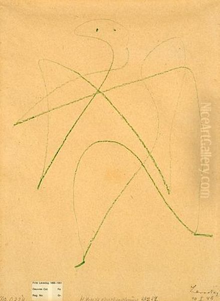 Composition Oil Painting by Fritz Levedag