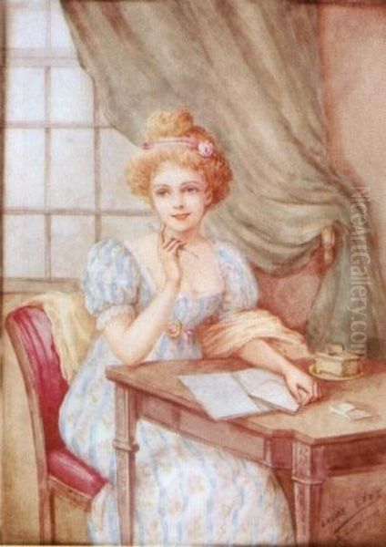 Love Letter Oil Painting by Laure Levy