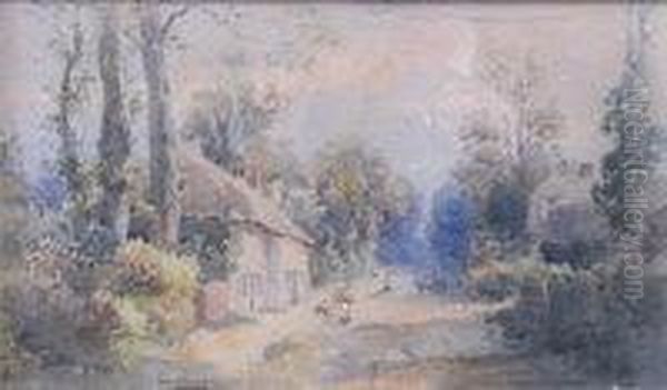 Head Of A Monk Oil Painting by Alfred Leymann