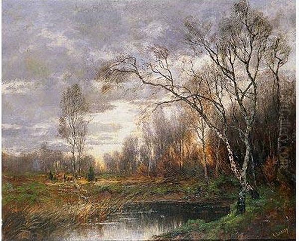 Paisaje Oil Painting by Agustin Lhardy Y Garrigues