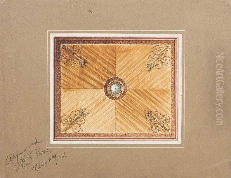 Projet D'amenagement Du Plafonnier D'unevoiture Oil Painting by Henry Linder