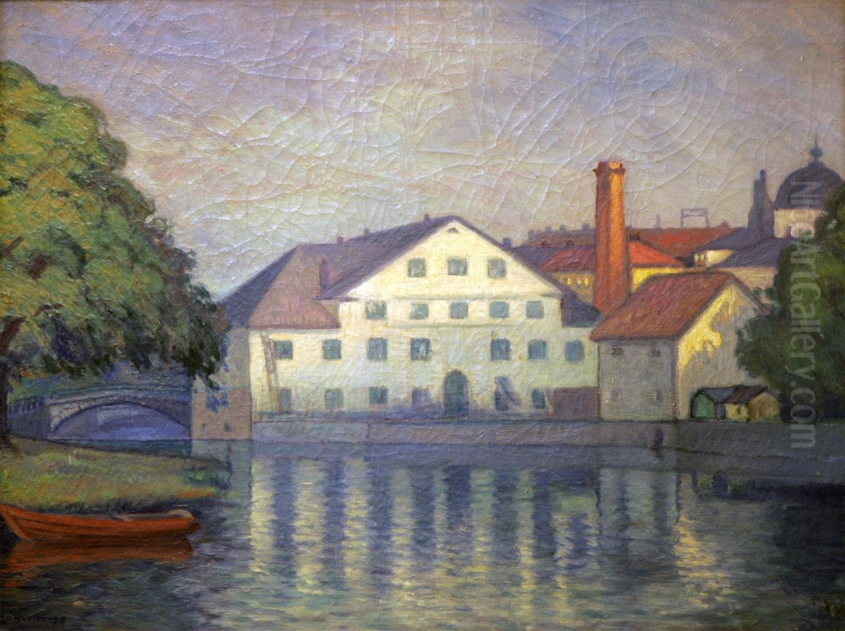Akademikvarn Oil Painting by Jonas Lindkvist
