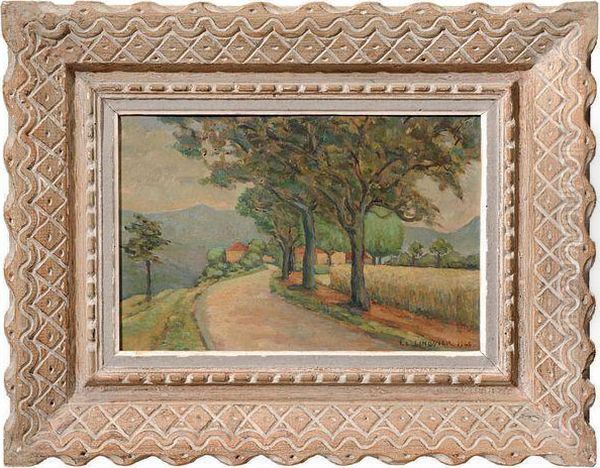 Paysage Oil Painting by Claudius Linossier