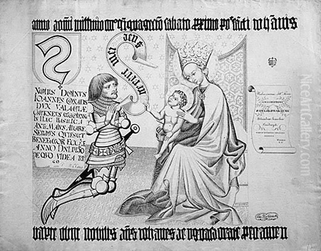 Pomnik Rycerstwa Polskiego W Wieku Xv Oil Painting by Feliks Lipnicki