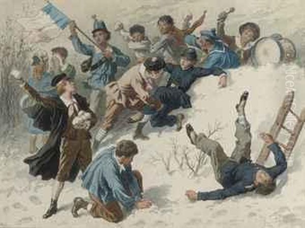 The Young Rebellion Oil Painting by Frederic-Theodore Lix