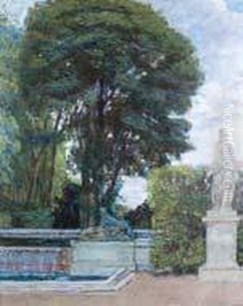 Versailles - Vue Du Parc Oil Painting by Maurice Lobre