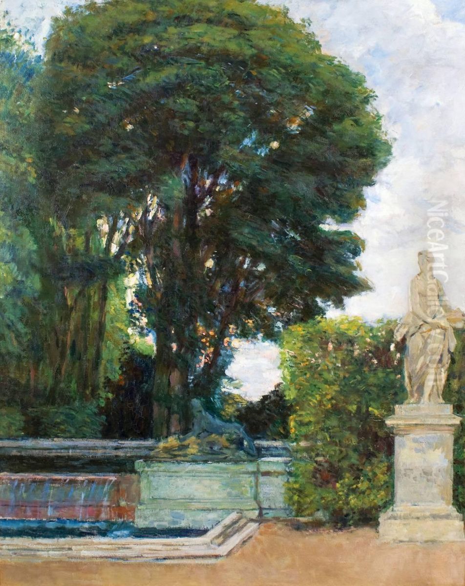 Versailles, Vue Du Parc Oil Painting by Maurice Lobre
