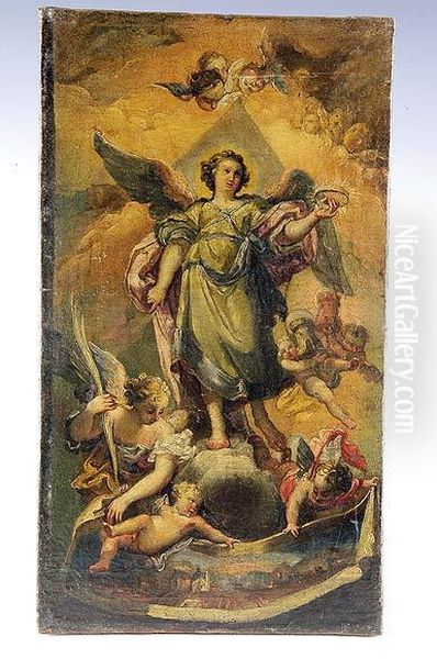 San Miguel Oil Painting by Vicente Lopez y Portana