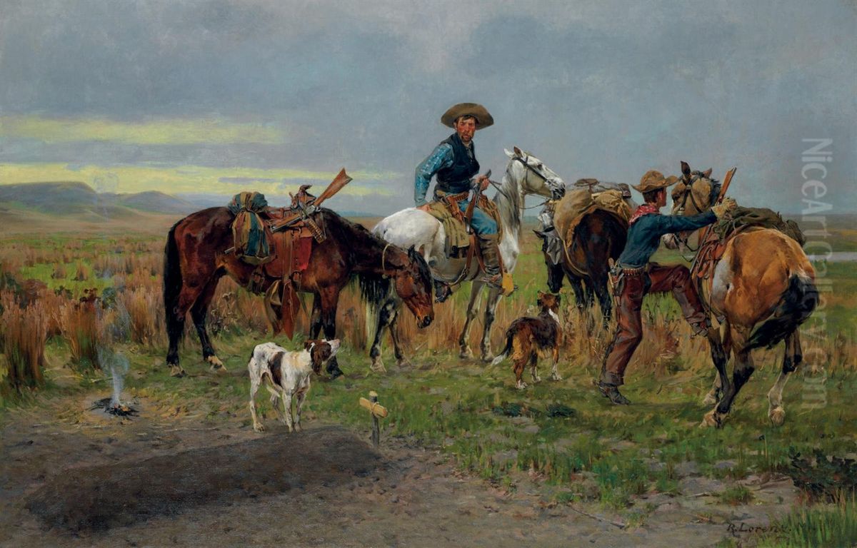 The Last Farewell Oil Painting by Richard Lorenz