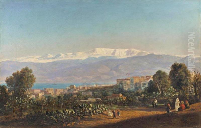 Vue De Beyrouth Oil Painting by Louis Lottier