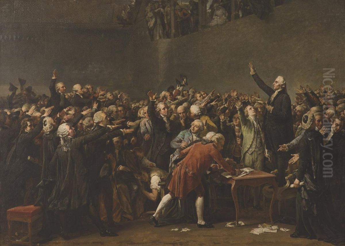 Le Serment Du Jeu De Paume Oil Painting by Alfred Loudet