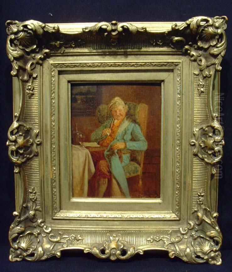 Rauchender Oil Painting by Wilhelm Lowith