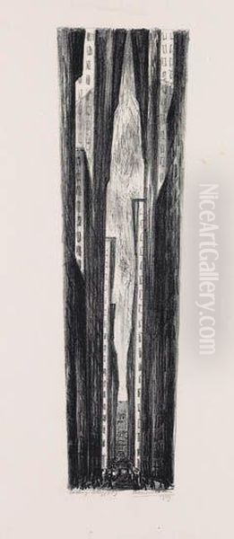 Exchange Alley Oil Painting by Adriaan Lubbers