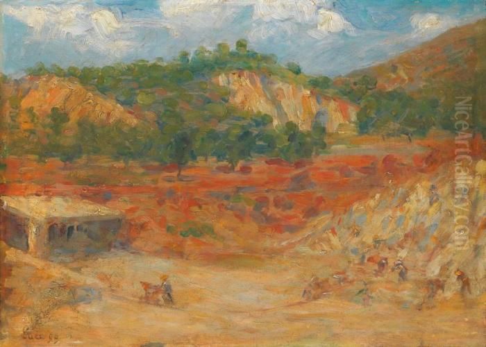 La Carriere Oil Painting by Maximilien Luce