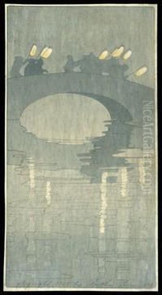 Lanterns Oil Painting by Bertha Boynton Lum