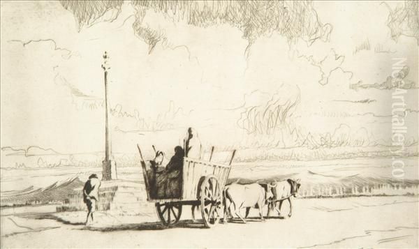 The Spanish Cart Oil Painting by Ernest S. Lumsden