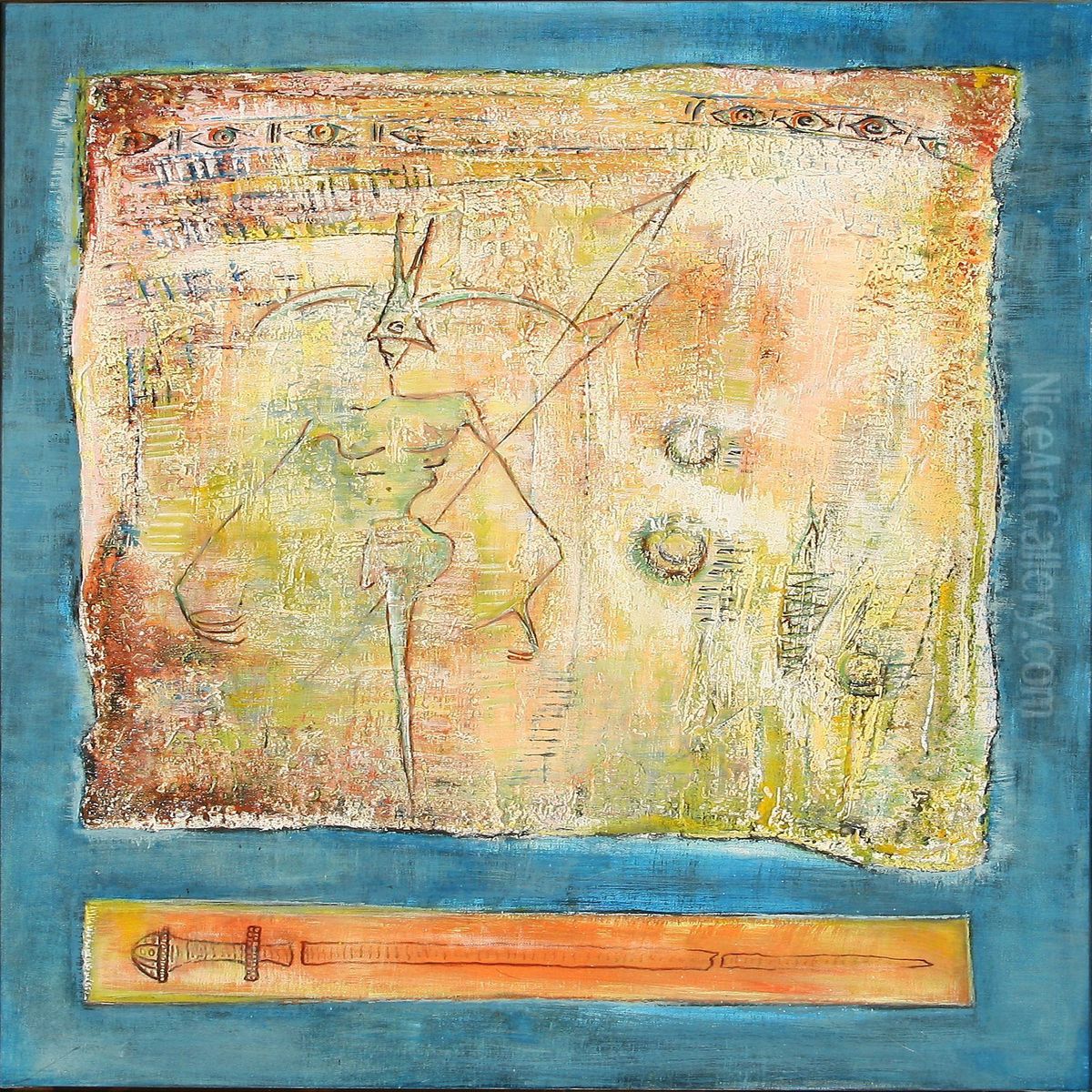 The Golden Sword Oil Painting by Jens Martin Victor Lund