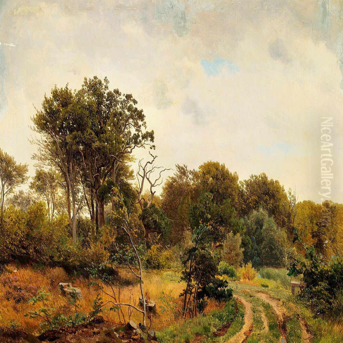 And A Study For The Painting Oil Painting by Anders Christian Lunde