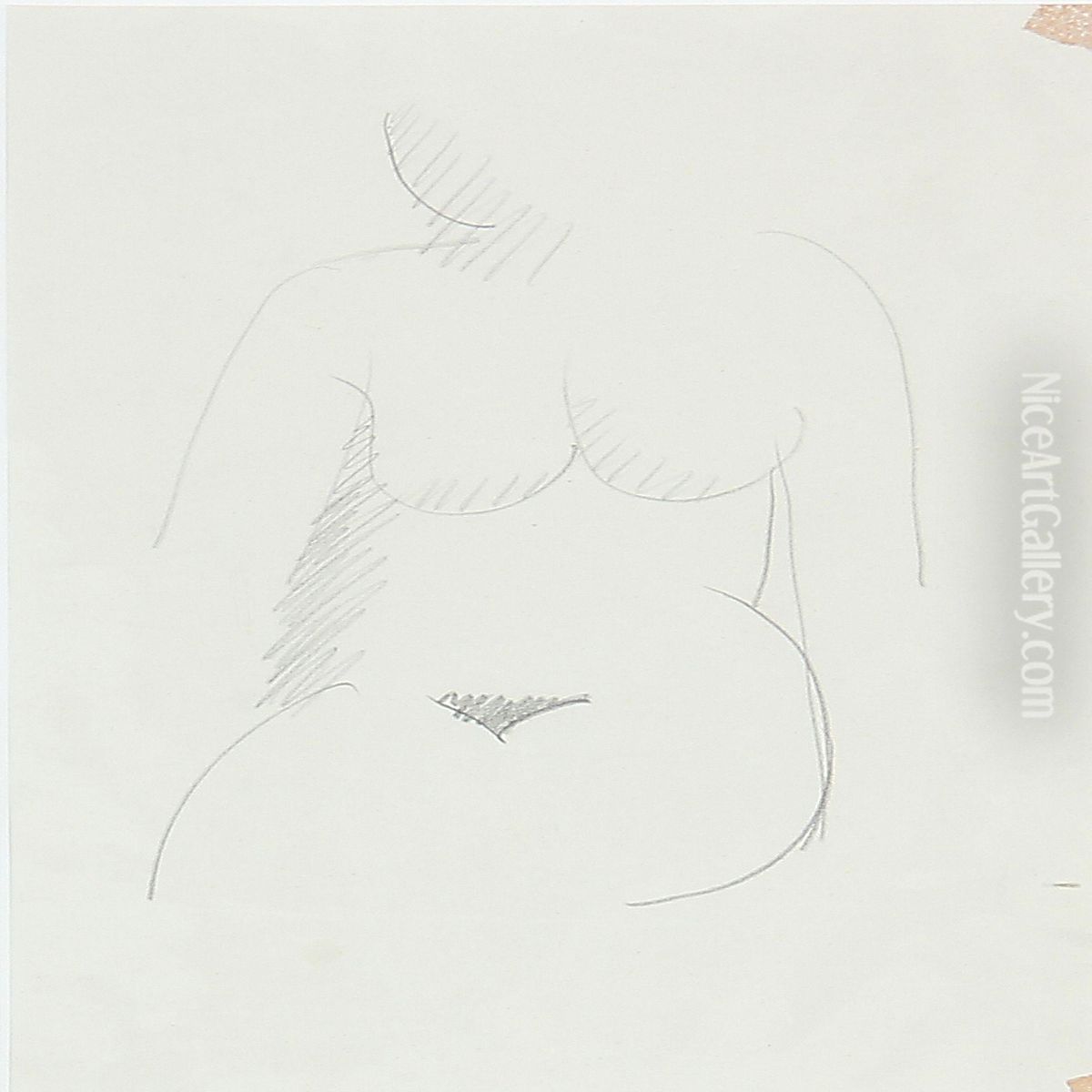 Model Oil Painting by Vilhelm Lundstrom