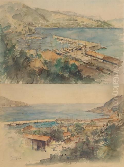 Vues De Villefranche Oil Painting by Jean Luypaert