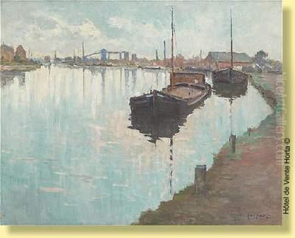 Peniches Au Lever Du Jour Oil Painting by Jean Luypaert