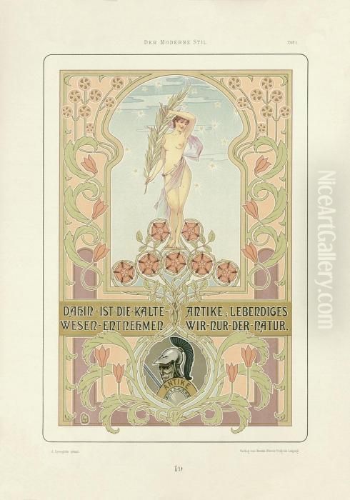 Der Moderne Stil Oil Painting by Arnold E. Lyongrun