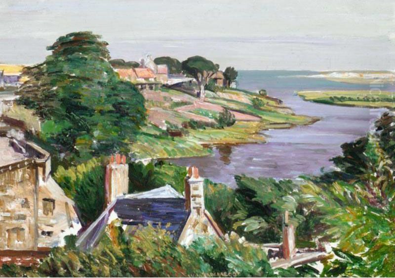 Village By The Sea Oil Painting by William York MacGregor