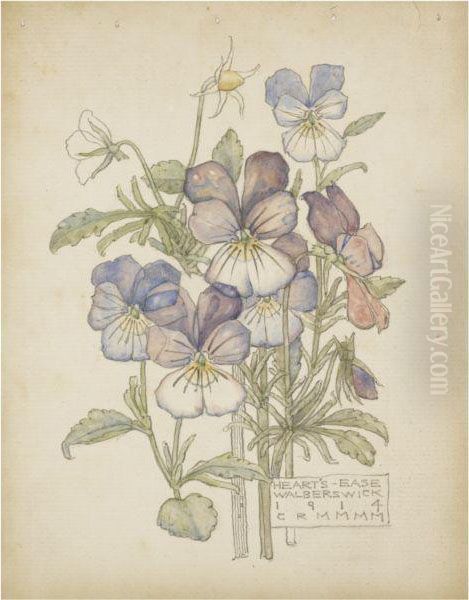 Heart's-ease, Walberswick Oil Painting by Charles Rennie Mackintosh