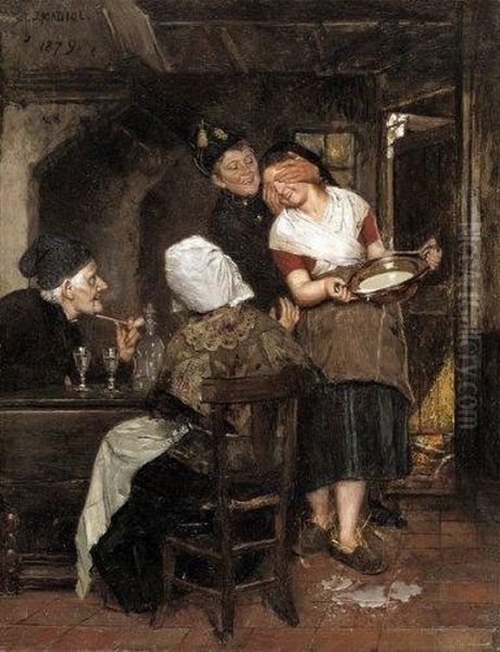 Qui Est-ce ? Oil Painting by Adrien Jean Madyol Madiol