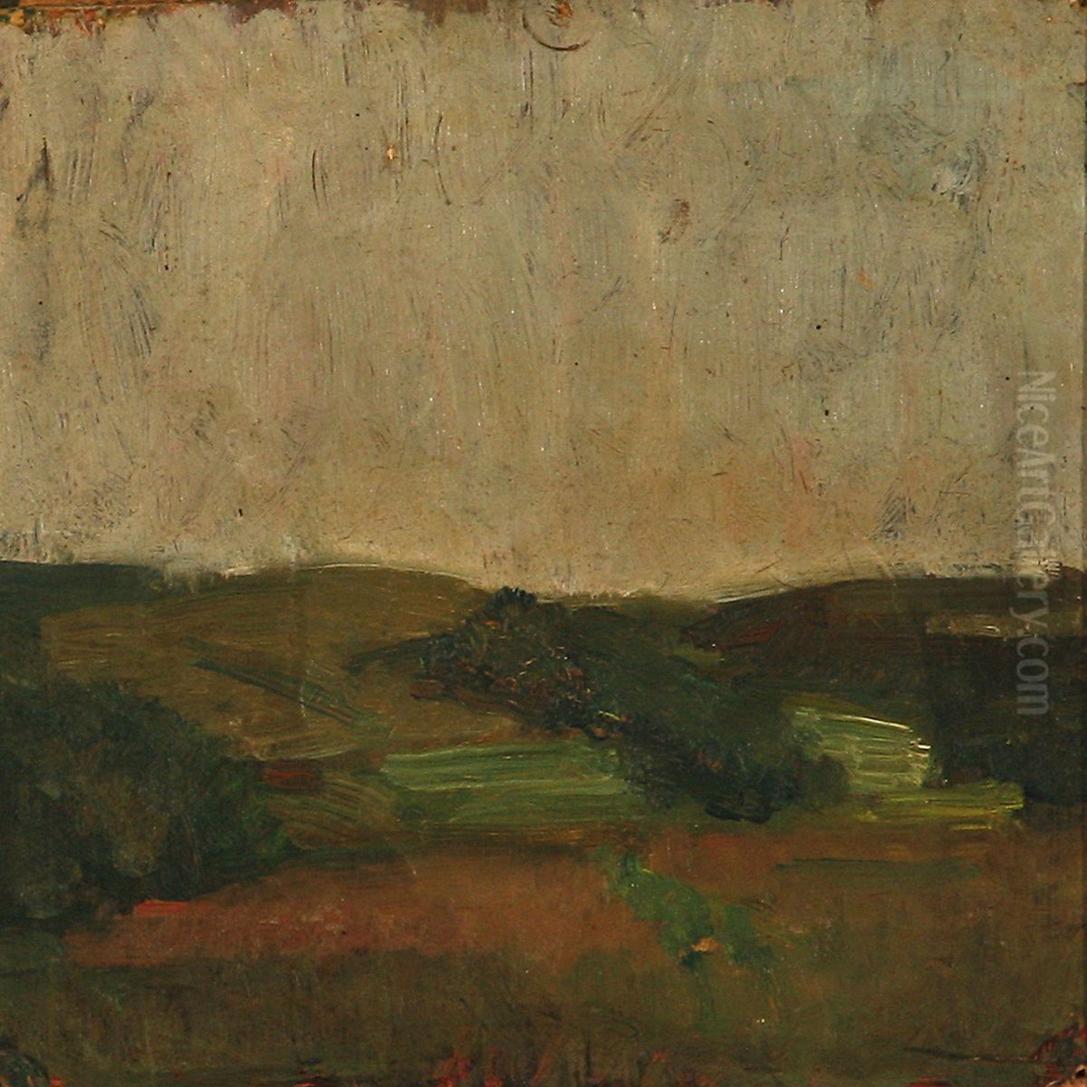 Scenery, Hald Oil Painting by Viggo Svend Madsen