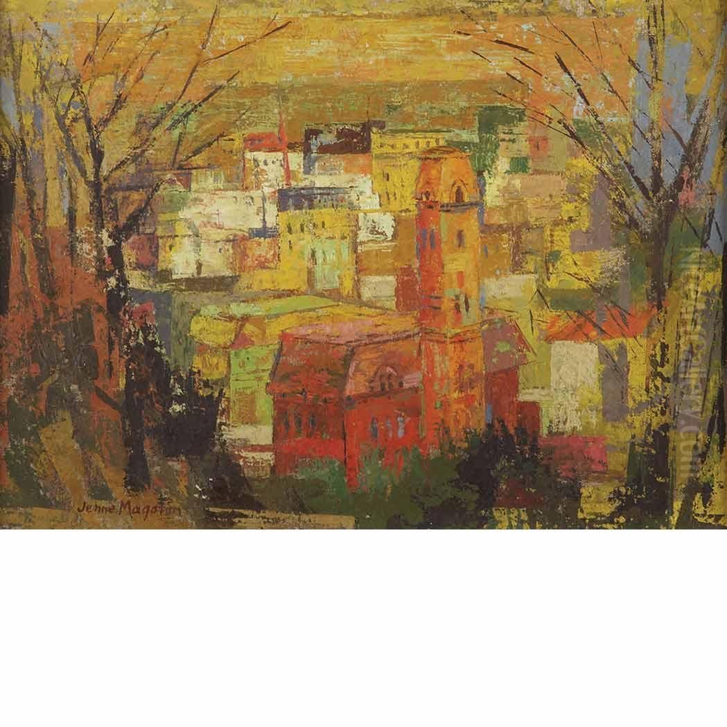 Cityscape Oil Painting by Jenne Magafan