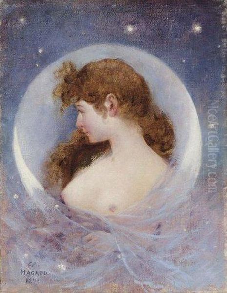 Femme Symboliste Oil Painting by Dominique Magaud