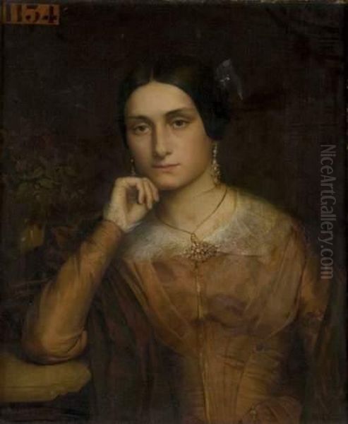 Portrait Oil Painting by Dominique Magaud