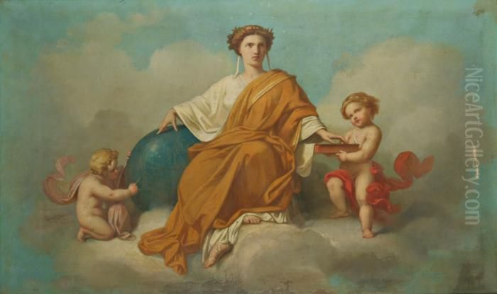 Les Lettres Et Les Sciences Oil Painting by Dominique Magaud