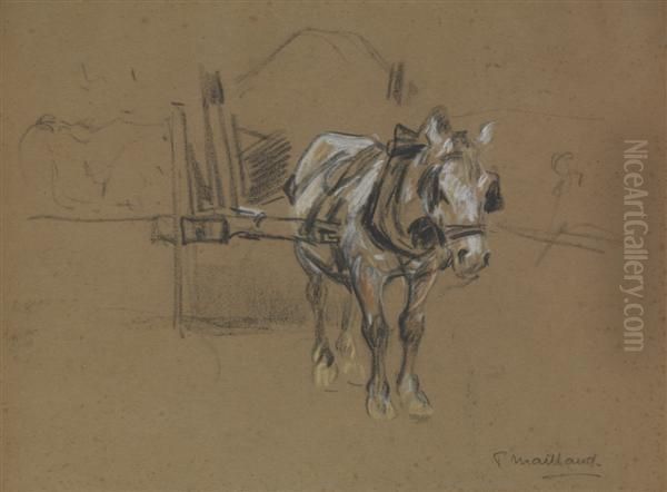 Cheval De Trait Oil Painting by Fernand Maillaud