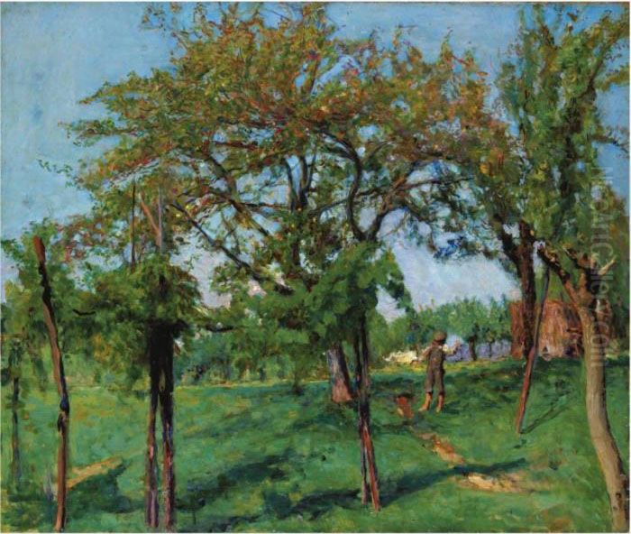 La Raccolta Delle Mele Oil Painting by Gianni Maimeri