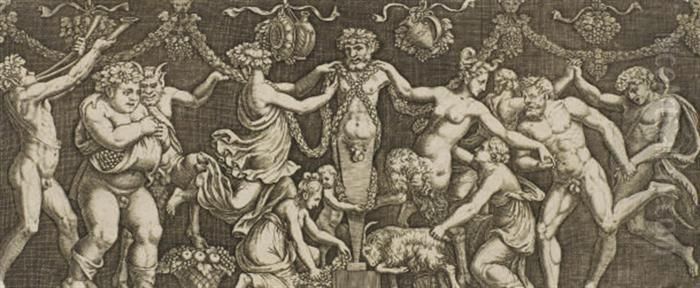 Sacrifice A Priape D'apres Giulio Pippi Oil Painting by Maitre Bau De