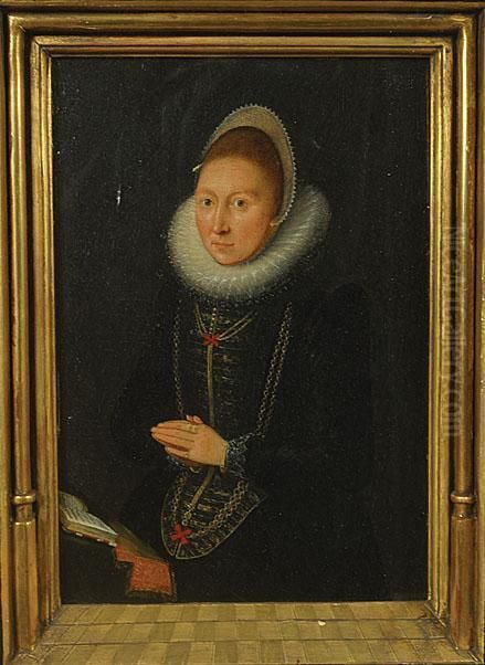 Portrait De Albrecht Oil Painting by Sainte Gudule Master of