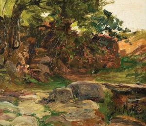 Paisagem Oil Painting by Jose Malhoa